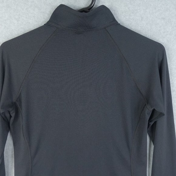 Under Armour Sweater Womens Medium Black Long Sleeve 1/2 Zip Mock Neck Stretch - Picture 5 of 8